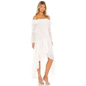 Misa boho white dress in XS